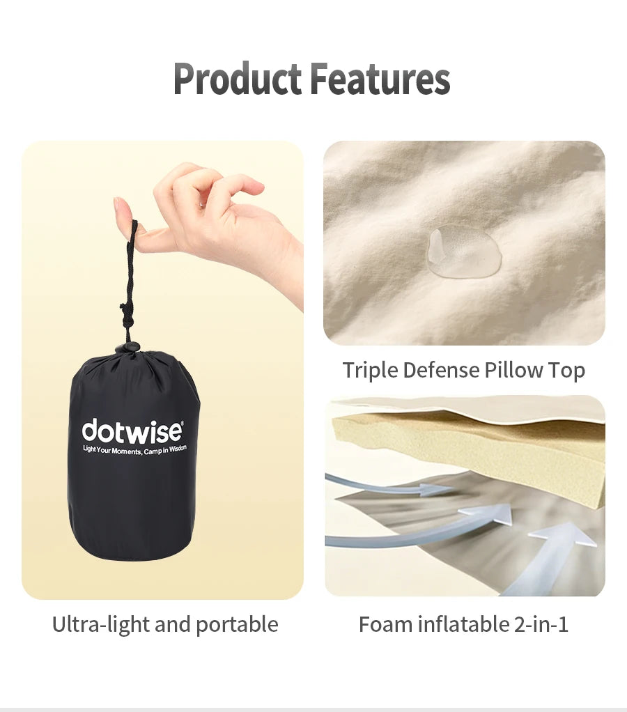 DOTWISE Camping Inflatable Pillow