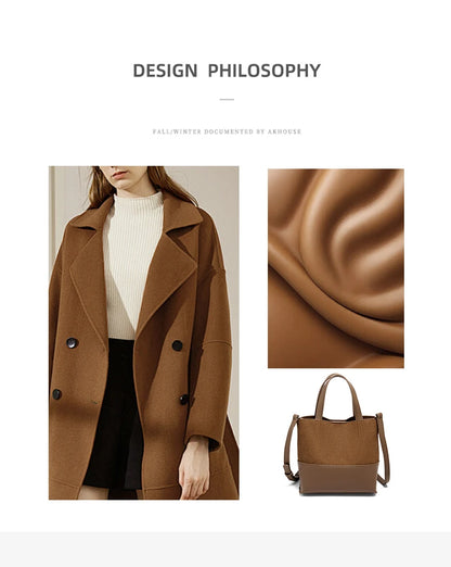 FOXER PU Leather Women's Handbag 2026 Stylish Retro Tote Bag Large Capacity Shoulder Bag for Daily Commute