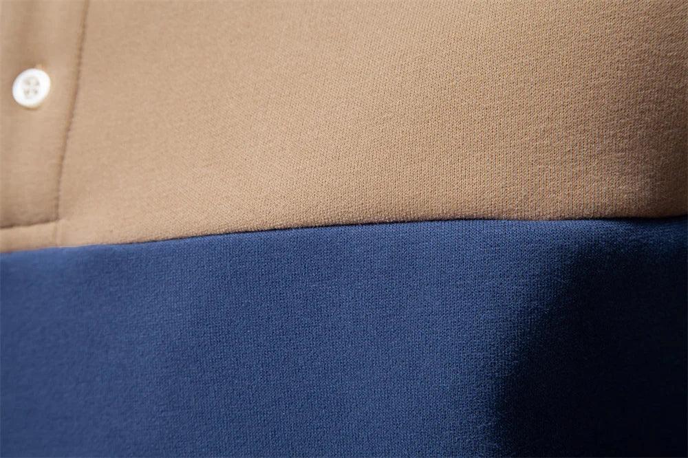 AIOPESON Men's Premium Cotton Block Sweatshirts - ShopHub