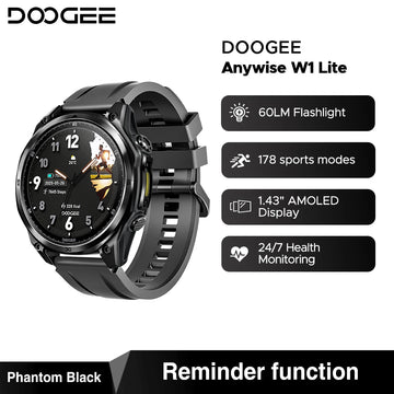 DOOGEE Anywise W1 Lite AMOLED Fitness Smartwatch