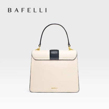 BAFELLI Cat Clasp Genuine Leather Doctor Bag