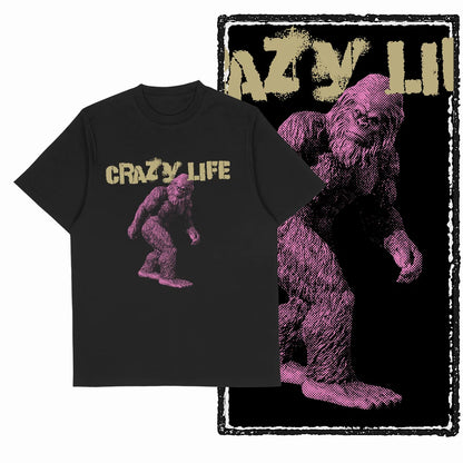 Coolmind Crazy Life Unisex Cotton Graphic Tee