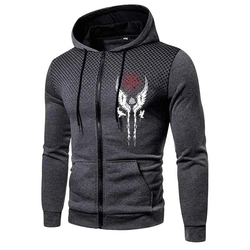 Men's Casual Sportswear Set: Autumn Winter Zipper Jacket and Sweatpants Outfit