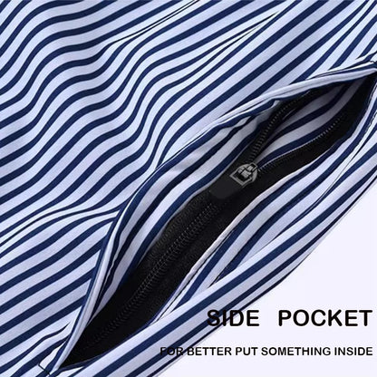 Men's summer boardshorts by ShopHub NZ, breathable polyester gym shorts with mesh liner, elastic waist, side pocket, ideal for beach.