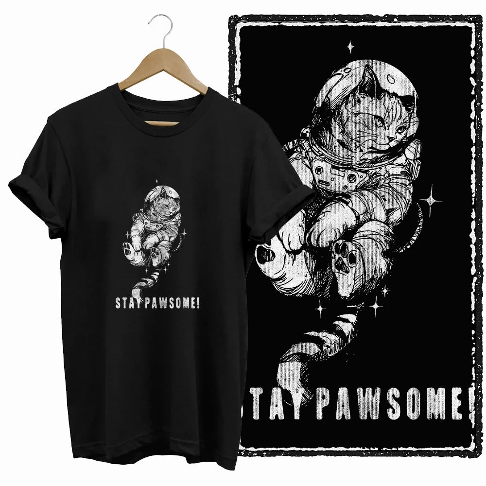 COOLMIND Black Cat Graphic T-Shirt | Women's 50-Design