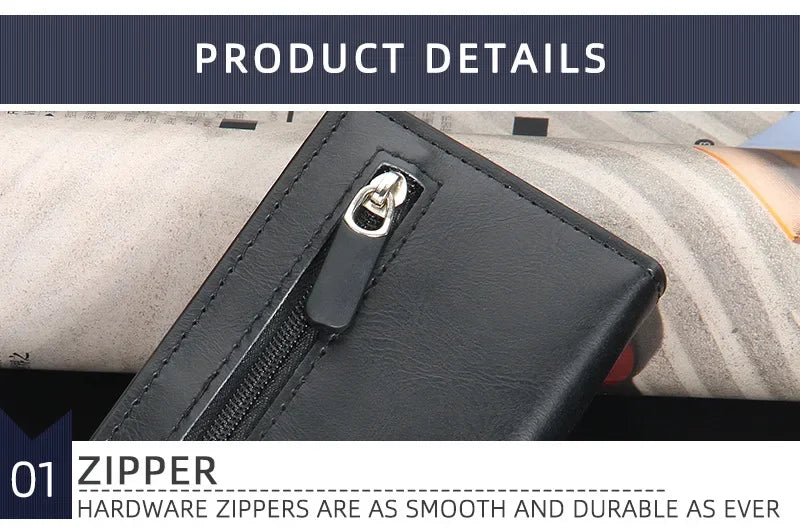 Magnetic RFID Blocking Credit Card Holder Men Wallets Anti Theft Aluminum Metal Pu Leather Small Pop Up Wallet Cardholder Case