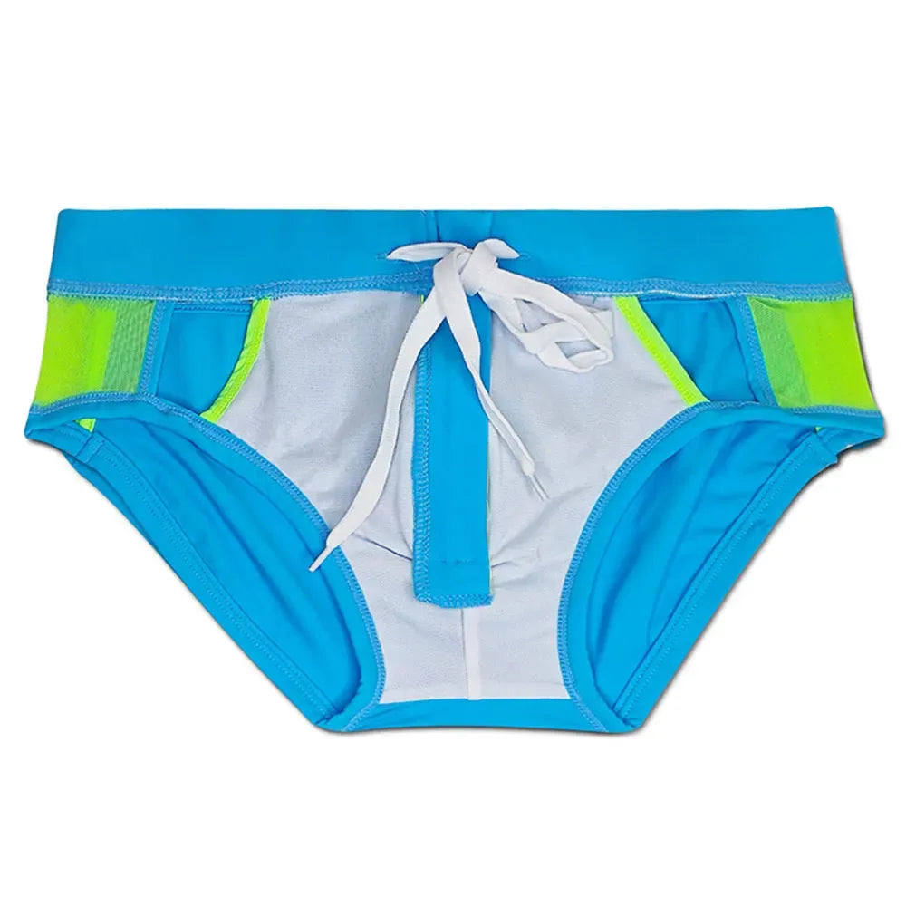 UXH Men's Zipper Swim Briefs - ShopHub
