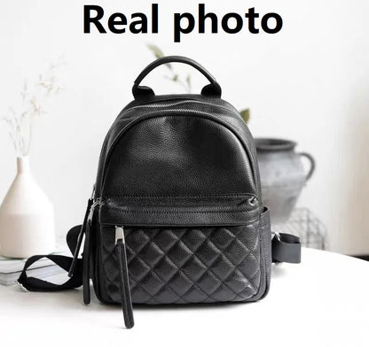 ZOOLER Full Skin 100%Genuine Leather Backpack Black Women's New Fashion Large Travel Bag Designer Business Need #SC1518