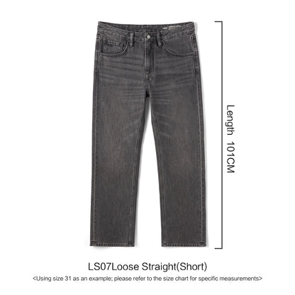 SIMWOOD 2026 Autumn Winter New Loose Straight 13oz 100% Cotton Fabric Jeans Men Washed Vintage Classical Denim Trousers