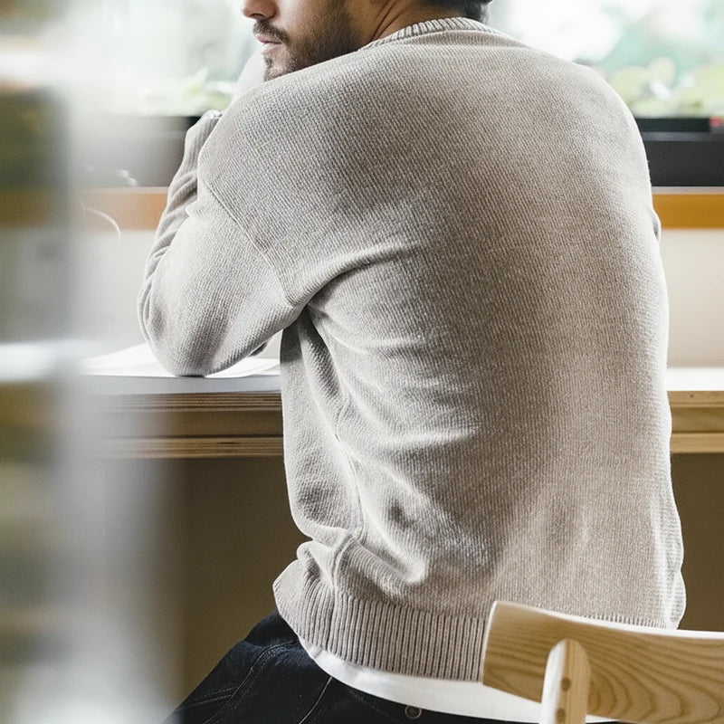 MADEN Chenille Crew-Neck Sweater | Three Colours