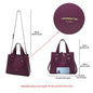 High Quality Women Split Leather Handbag Fashion Workplace Big Capacity Tote Bag Commuter Crossbody Shoulder Bags Mother's Gift