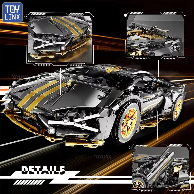 TOYLINX 1:14 Technical DIY Building Blocks Racing Car - ShopHub