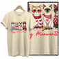 COOLMIND 100% Cotton Beige Cat Print Exclusive Graphic Women T Shirt Big Size Loose Cotton Cat Lover Women T Shirt Lovely Cat Te