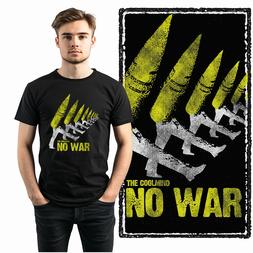 COOLMIND X0009 Anti-War Graphic Cotton Tee