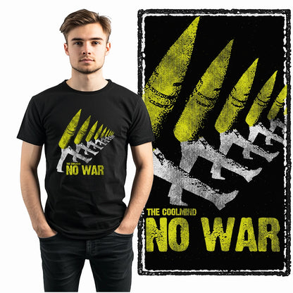 COOLMIND X0009 Anti-War Graphic Cotton Tee