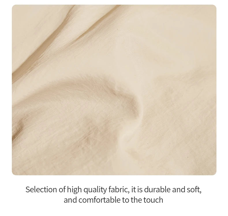 FOXER Simple Solid Color Backpack Women Backpack Waterproof Cotton Fabric Laptop School Bag Fashion Teenage Girl Travel Book Bag