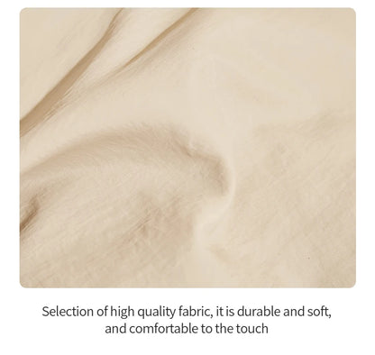 FOXER Simple Solid Color Backpack Women Backpack Waterproof Cotton Fabric Laptop School Bag Fashion Teenage Girl Travel Book Bag