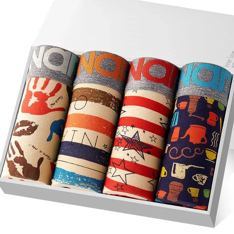 Men's 4-5 Pack Hot Cotton Boxers - ShopHub