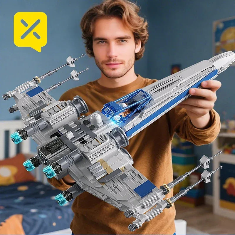 TOYLINX Space Fighter Jet DIY Model With 1271PCS - ShopHub