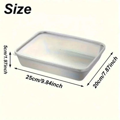3PCS Stainless Steel Food Containers, Kitchen Accessories with Lids, Leak-Proof, Stackable, Fits Knives, For Kitchen & Camping