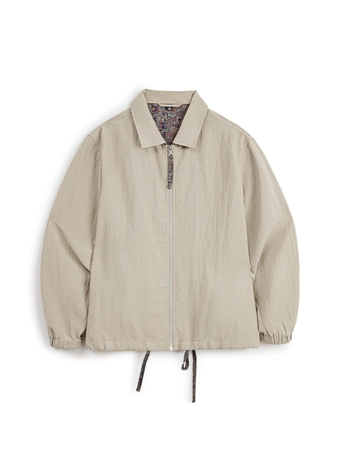 MADEN Men's Linen Lyocell Blend Jacket Notch Lapel Lightweight Zip Front Refined Business Casual Elevated Workwear Summer Autumn