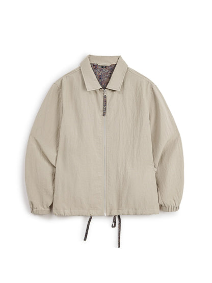 MADEN Men's Linen Lyocell Blend Jacket Notch Lapel Lightweight Zip Front Refined Business Casual Elevated Workwear Summer Autumn
