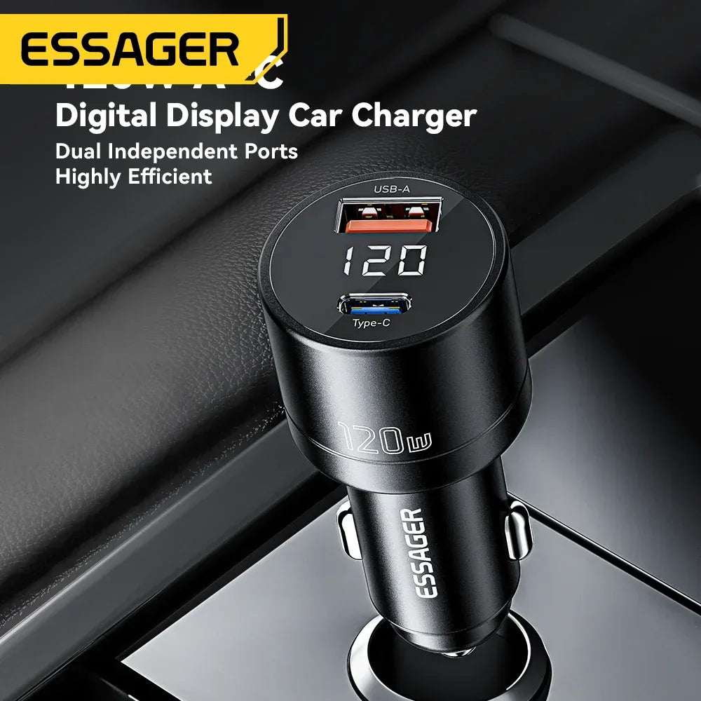 Essager 120W PD Car Charger - ShopHub