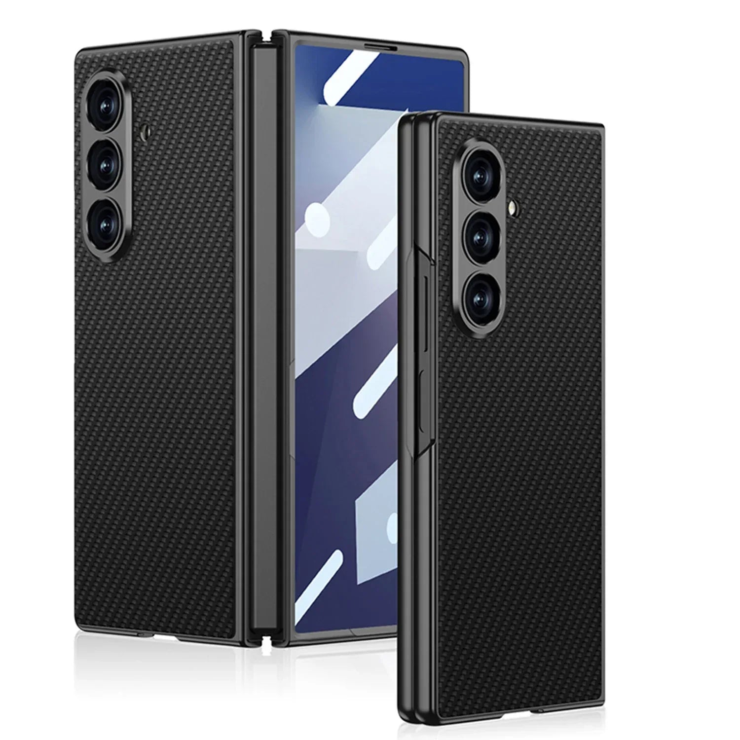 Luxury Plain PU Leather Case for Samsung Galaxy Z Fold 7 - ShopHub