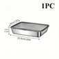 1-6Pcs Stainless Steel Food Containers with Black Lids