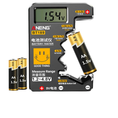 Universal Battery Tester for AA/AAA/C/D/9V/1.5V/3V (2 colours available) Habicare