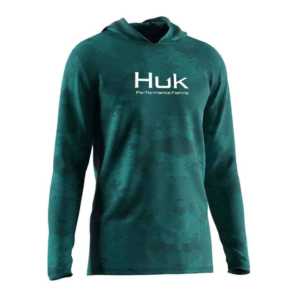 Mens Fishing Hoodie UV Protection Performance Lightweight Outdoor Stone Fish 3D Print Streetwear