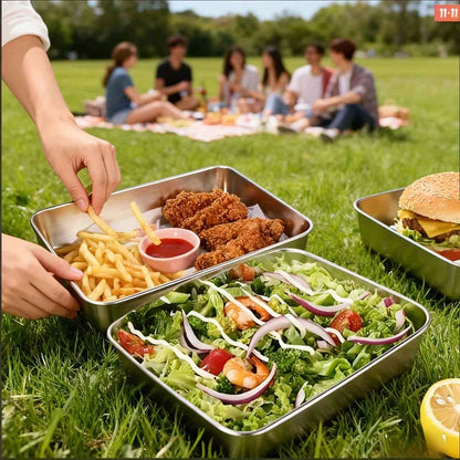 10-Piece Stainless Steel Food Storage Containers with Lids