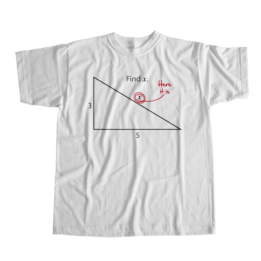 COOLMIND Men's Funny Maths Graphic Cotton T-Shirt
