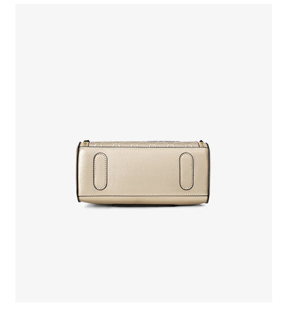 FOXER Lady's Handbag Split Leather Shoulder Bag 2026 Fashion Light Luxury Crossbody Bag Vintage Commute Female Messenger Bag