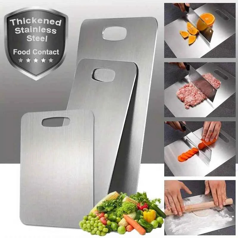 3pcs Stainless Steel Cutting Boards