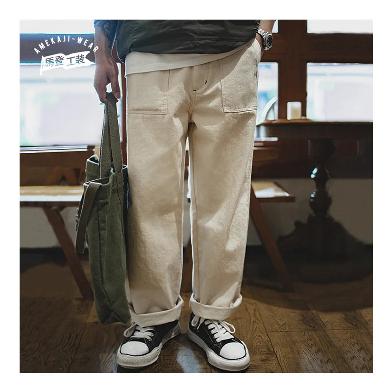 Maden Vintage White Jeans — Authentic Casual Comfort