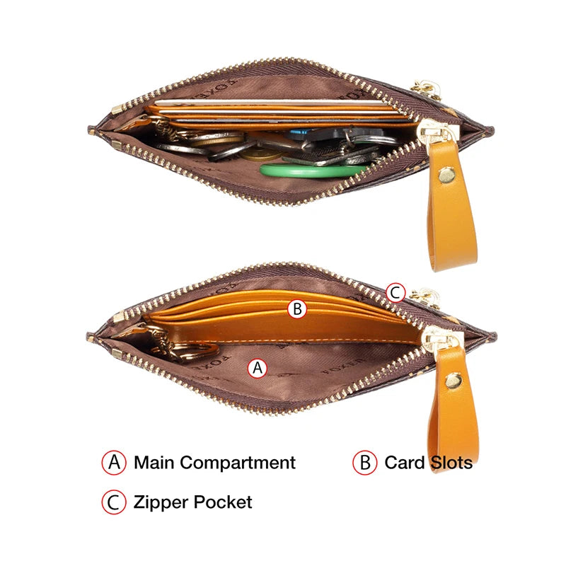 FOXER Mini Card Holder Wallet
