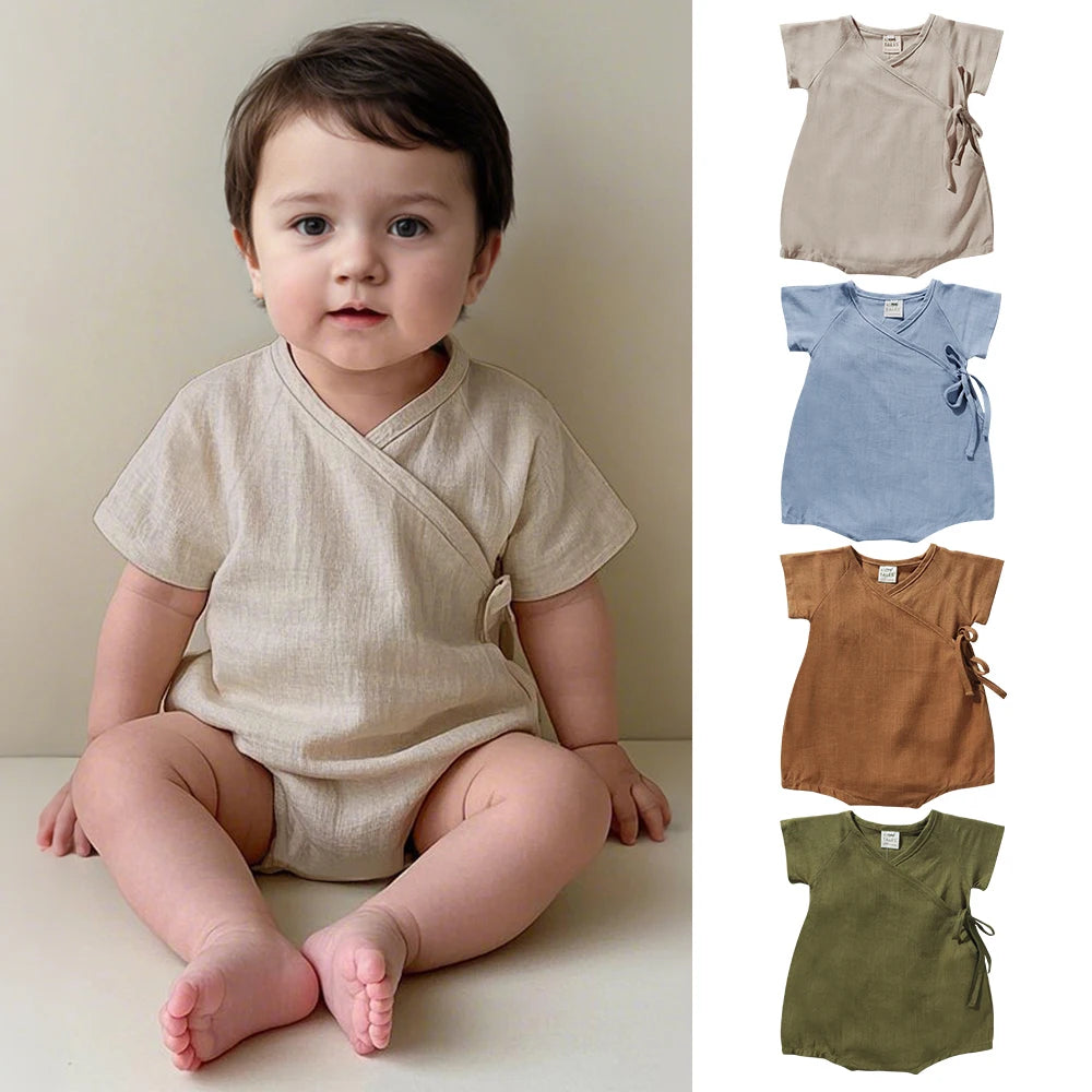 Kids Tales Sunny Days Cotton-Linen Baby & Toddler Romper