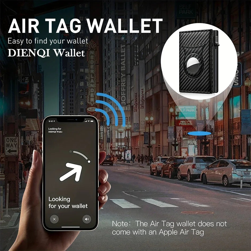 C2406H2 Slim Card Wallet with AirTag Pocket