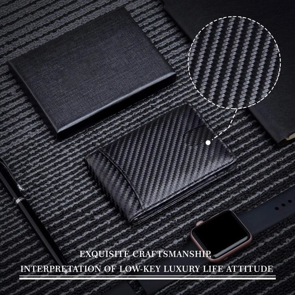 RFID Carbon Fiber Men's Wallet