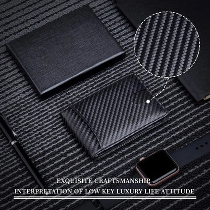RFID Carbon Fiber Men's Wallet