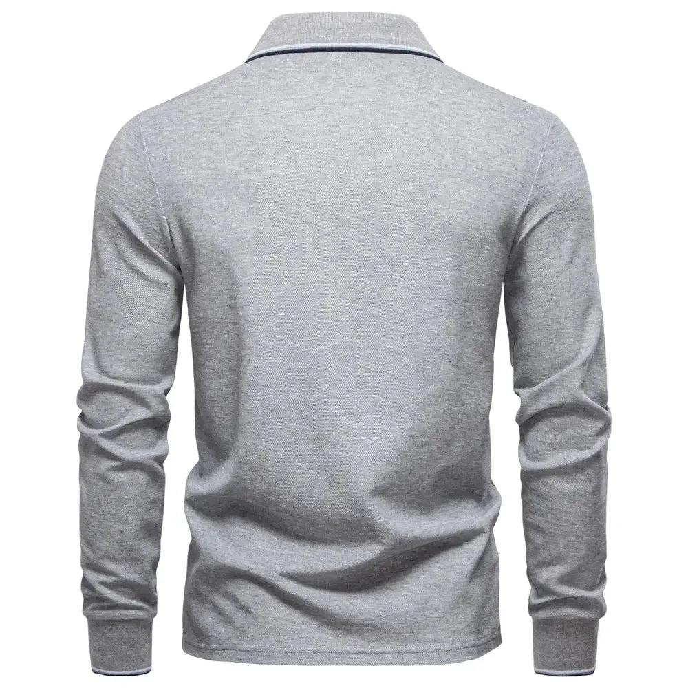 AIOPESON Men's Mock Neck Polo Shirts - ShopHub