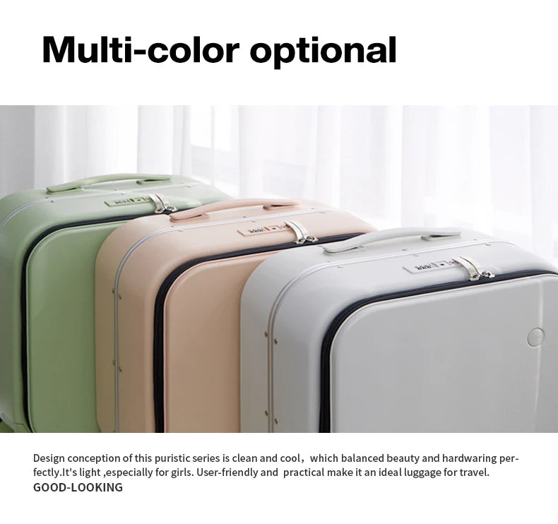 Mixi 18-inch Carry-on Suitcase