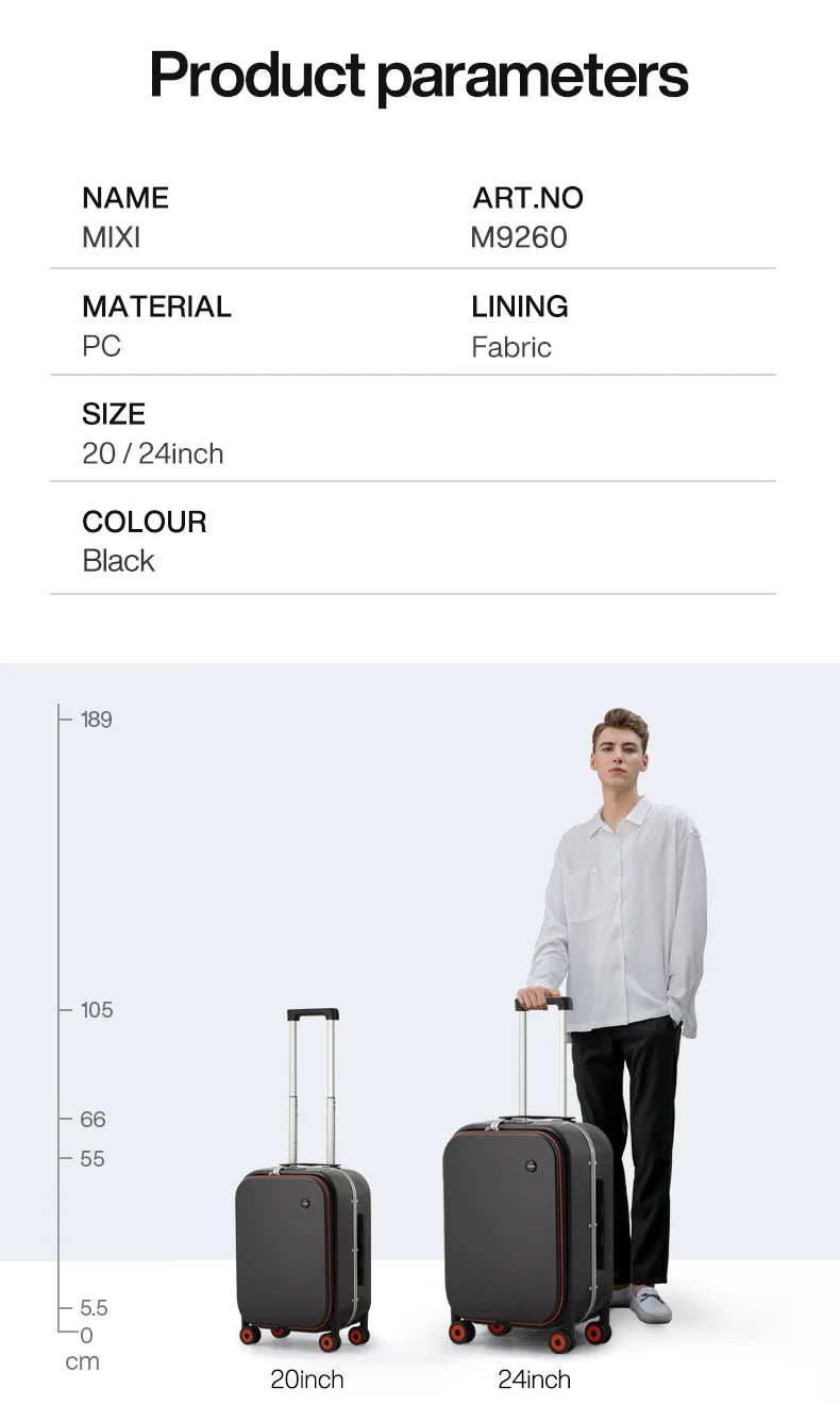 Mixi Premium Hardside Carry-on Suitcase