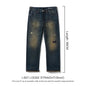 SIMWOOD 2026 Spring New Loose Straight 16oz Heavyweight Selvedge Denim Jeans Men Vintage Distressed Ripped Jeans