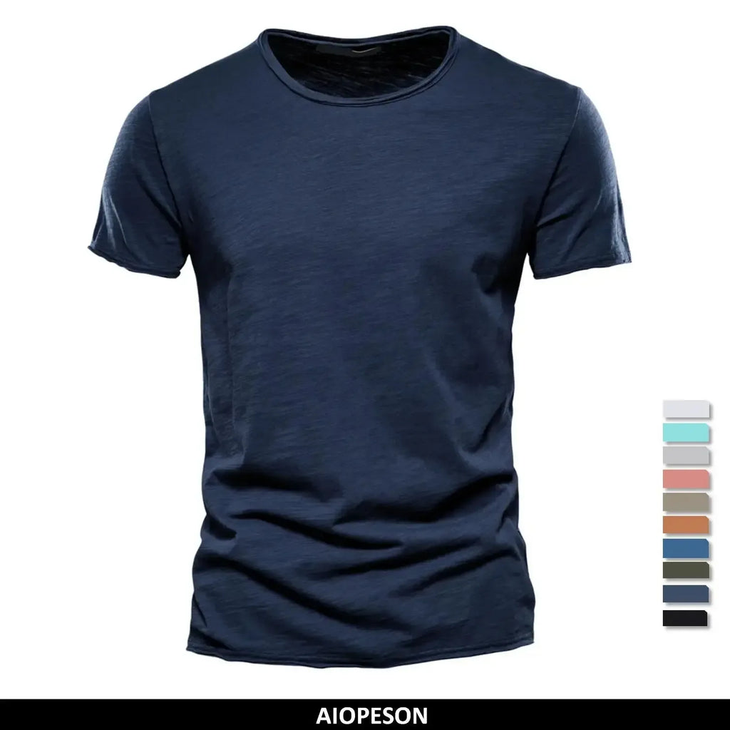 AIOPESON 100% Cotton Men's T-Shirts - ShopHub