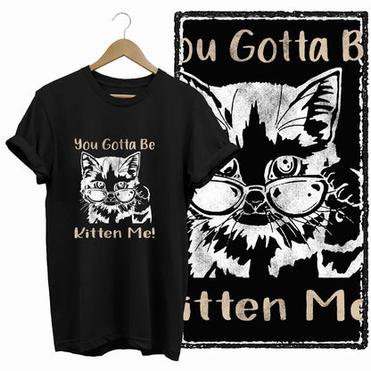 COOLMIND Cat Lover Graphic Cotton T-Shirt | Women's Relaxed Fit