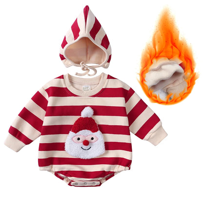 Kids Tales Little Noel Santa Embroidery Baby Romper