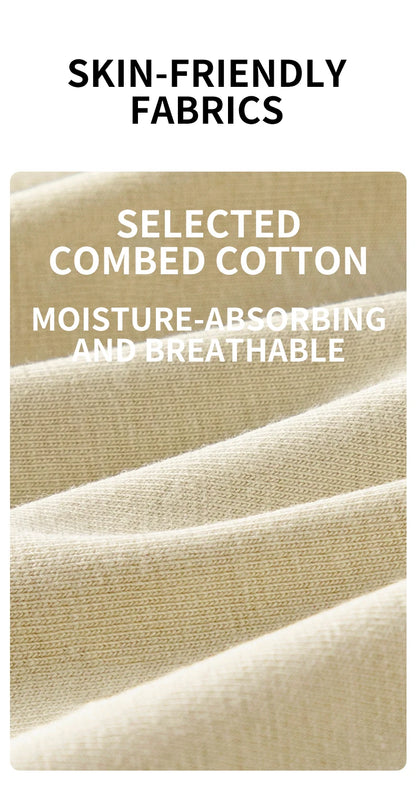 MiiOW 6Pcs Breathable Cotton Men's Underwear - Combed Cotton Antibacterial Boxer Briefs