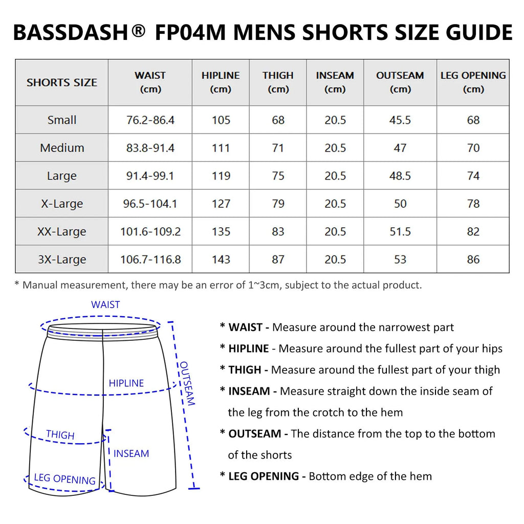 BASSDASH Men's 8” Fishing Water Shorts ShopHub